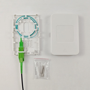 FIBER VISION New Trend Fiber Outlet Box ABS PC Fiber Face plate Box 1 Anschluss mit Shutter Dust Cover Einfach zu installierende Socket Box - Product Image 5