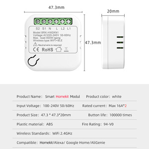 Smart Home Automation Mini-Smart-WLAN-Schalter DIY Steuerung Tuya Smart-WLAN-Schalter Modul Tuya WLAN-Modul - Product Image 3