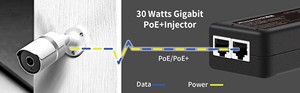 Adattatore iniettore Gigabit PoE, PoE + iniettore 30W 802.3af/a supporto-perfetto per telecamere IP, dispositivi di rete - Product Image 4