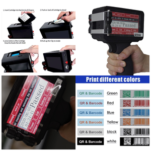 Tragbare Inkjet-Ablaufdatum Code Drucker Charge Verfalls datum Druckmaschine mit Förderer und Stand Online zum Verkauf