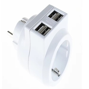 Factory Direct EU 4 USB-Konverter mit 4 Ports Ausgang 16A Nennstrom verlängerung buchse Netzteil von - Product Image 2