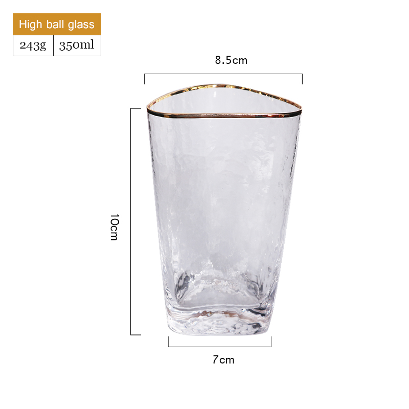 Verre à bille transparent