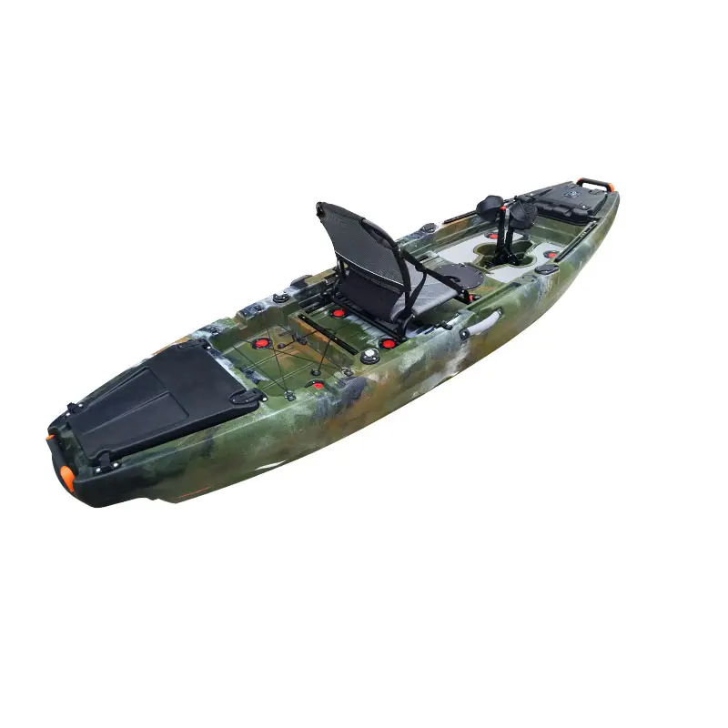 Melhor 3m shallow v hull design pé pedal de canoa estabilizador mar caiaque
