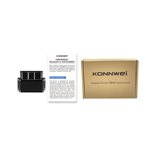 KONNWEI KW903 Fábrica Original <span class=keywords><strong>Auto</strong></span> OBD2 <span class=keywords><strong>Scanner</strong></span> com para <span class=keywords><strong>Bluetooth</strong></span> 5.0 V1.5 <span class=keywords><strong>ELM327</strong></span> 25K80IC Garantia de 3 anos