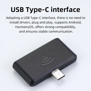 WYUAN 125KHz RFID okuyucu USB tip-c arayüzü için Android cep telefonu Mini taşınabilir yakınlık el OTG LF kart okuyucu - Product Image 3