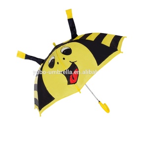 Cute Bee Pattern 19&quot;*8k Auto Open Kids <strong>Umbrella</strong> with Animal Ears - Product Image 2