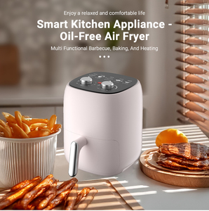 Superficie di cottura antiaderente all'ingrosso senza olio elettrico 2.0L controllo della temperatura del fornello domestico Mini friggitrice ad aria