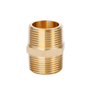 Custom Packaging 1/2\&quot; 3/4\&quot; Double Brass Hexagon Pipe Nipple Forged <strong>ASTM</strong> <strong>Water</strong> Quick Coupling NPT BSP 14mm - Product Image 2