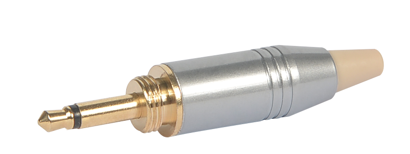 Conector macho de 3,5 mm (beige)