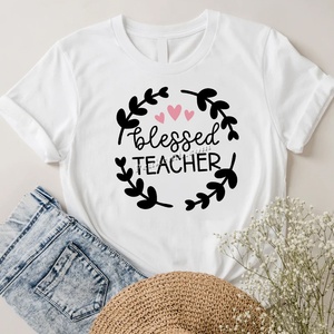 Hot Selling DTF Print Transfer Ready to Ship Heat Transfer Sticker Printing Iron on Decals <strong>Teacher</strong> Design - Product Image 1