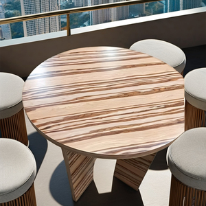 2025现代木制茶几和餐桌欧洲简约风格的家用和餐厅商用家具 - Product Image 4