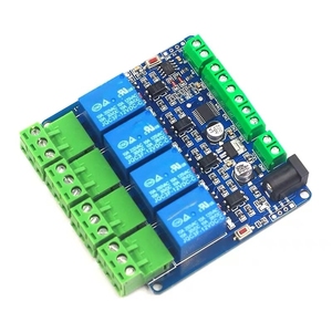 Modbus RTU 5V/12V 4 canale relè scheda di uscita ingresso interruttore RS485 TTL scheda di espansione della rete modulo relè