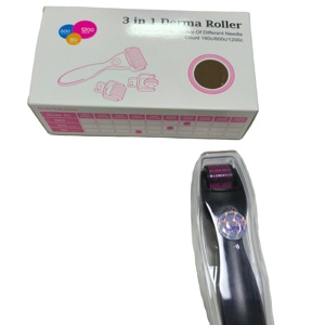 Newest 3in1 Titanium Microneedle Derma <strong>Roller</strong> Kit Ice <strong>Roller</strong> for Face Body With Silicone Brush Anti-wrinkle Skin Care Tools