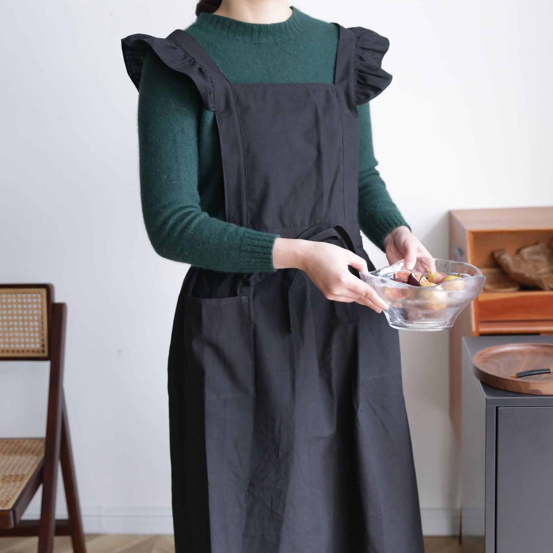 Black (100% Cotton, Thickened)