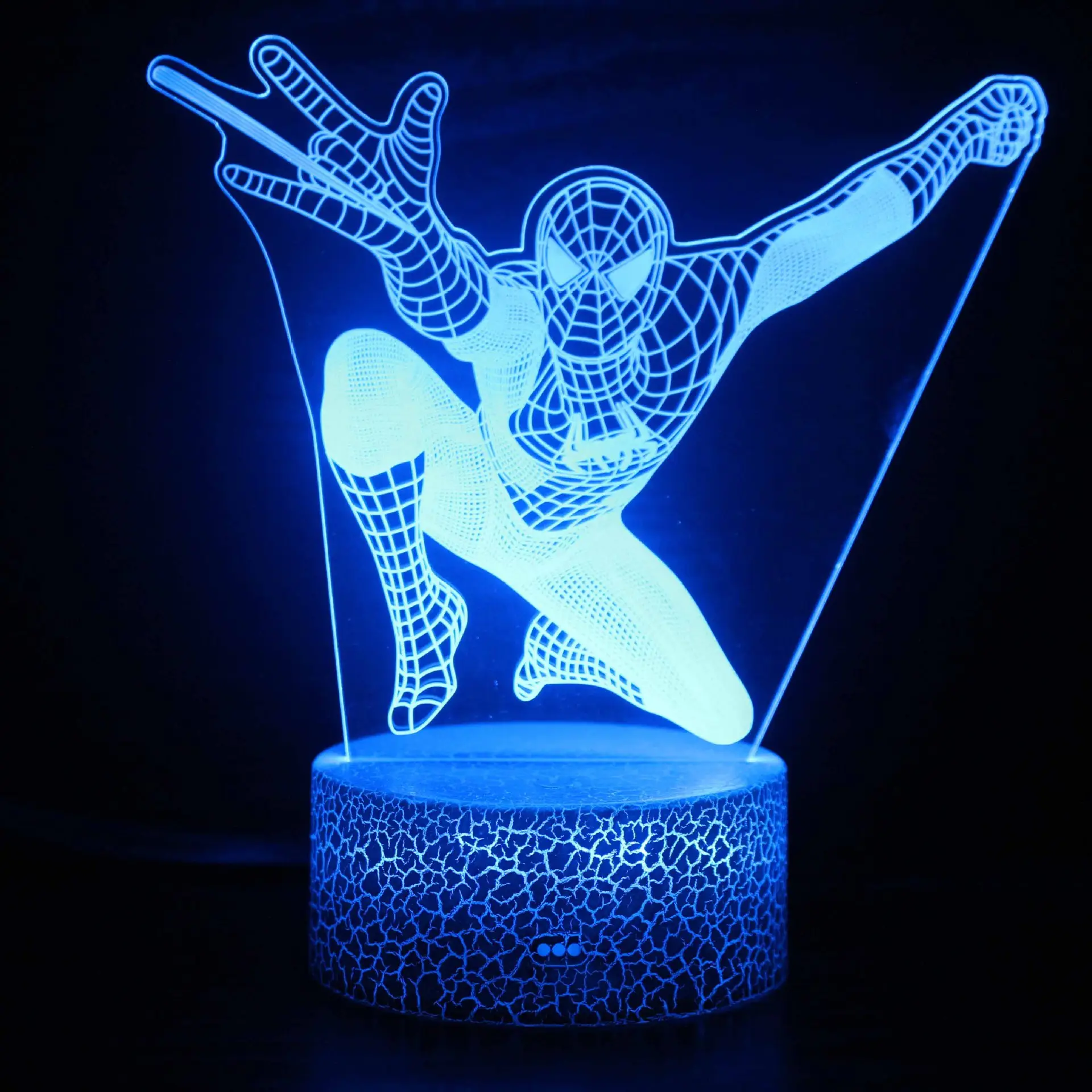 Spiderman Led Lamp Decoration Night Light Superhero 3D Night Light For Children