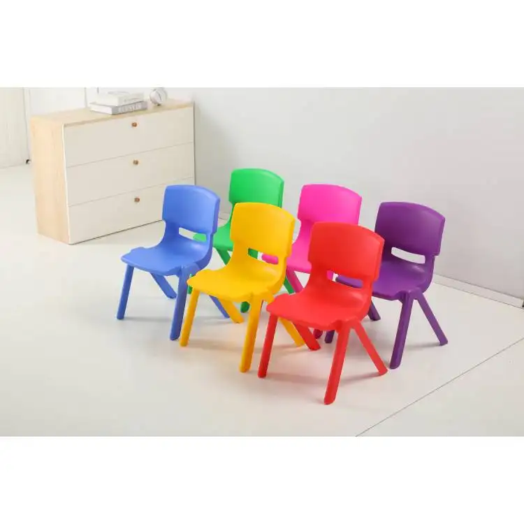 Meubles de pépinière colorés, chaise en plastique pour enfants, bon marché, chine, offre spéciale