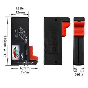 BT-168 /BT-168D Tester batteria puntatore/Display digitale batteria Volt Checker analizzatore batteria per cella a bottone AA AAA C D 9V 1.5V - Product Image 3