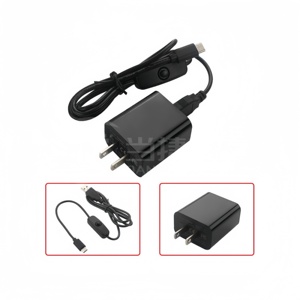 Ahududu Pi 4B güç kaynağı güç anahtarı kablosu ile 5V 3A tip-c USB arayüzü