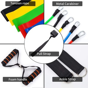 ONESTARSPORTS Resistance Bands Set, Workout Bands With <strong>Handles</strong> , <strong>Elastic</strong> Exercise Bands Stretch Resistant <strong>Loop</strong> - Product Image 4