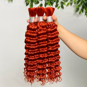 100% 100g Raw Brazilian Virgin Remy Boho Box Braids <strong>Bulk</strong> Unwefted Human Hair Extensions for Stylish Loose <strong>Deep</strong> Wave Braiding - Product Image 5