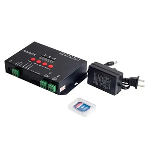 K-4000C SD-карта пиксельный светодиодный контроллер оригинальный ws2812 , SPI/DMX DC5V/DC12-24V программируемый dmx светодиодный контроллер света