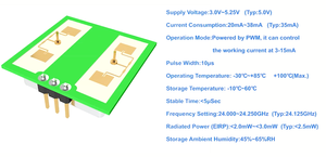 PDLUX PD-V21360 24GHz Microwave Radar <strong>Sensor</strong> Module 24.125GHz Automatic Door Light Module with 12V <strong>Output</strong> <strong>Position</strong> PIR <strong>Sensor</strong> - Product Image 2