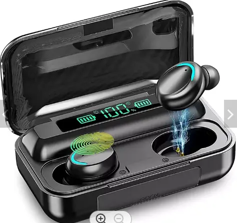 2022 New Arrival Waterproof F9-5 LED TWS Wireless Earbuds HiFI Stereo Gaming Headphone Blue Tooth Noise Cancelling Earphones