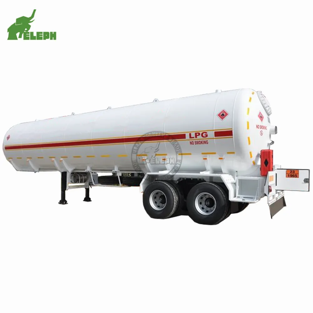 Venda quente LPG Tanker Usado Novo Reboque De Tanque De Gás Caminhão Tanque De Combustível