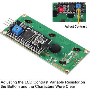 LCD1602 1602 <strong>LCD</strong> Module Blue/Green Screen 16x2 Character <strong>LCD</strong> Display with IIC I2C Serial Interface Adapter Module for - Product Image 3