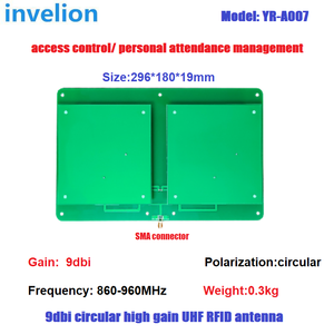 UHF RFID 8dbi circolare passivo IPX4 1-3m Antenna 860-960mhz Ip SMA Rj45 Tcp/ip 4 porte rete Rfid Controller di accesso Invelion