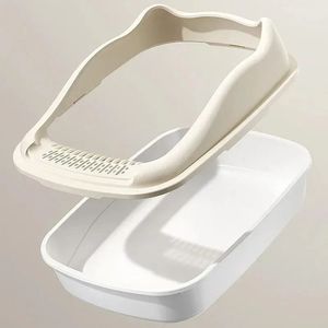 Kedi Kitty anti-sıçrama kediler için kum kabı küçük boy <span class=keywords><strong>Pet</strong></span> Sandbox tuvalet <span class=keywords><strong>Pet</strong></span> Sandbox yavru tepsi Bedpan temizleme kedi malzemeleri