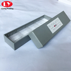 手工定制礼品盒饼干硬质纸板嵌套纸盒，带哑光层压，用于食品包装，带泡罩 - Product Image 3