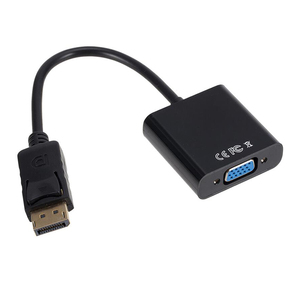 DP a VGA convertidor DisplayPort DP a VGA macho a hembra Cable DP a VGA adaptador para PC ordenador portátil HDTV Monitor proyector