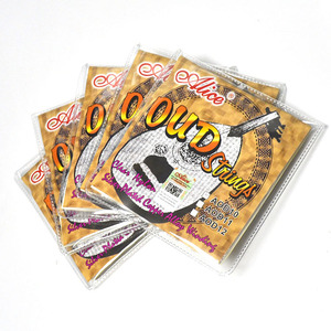 Alice AOD10 Juego de cuerdas Oud de 10 cuerdas Cuerda Oud chapada en plata lisa de nailon transparente - Product Image 1