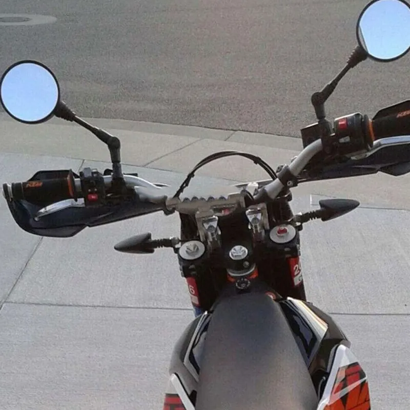 Espejo retrovisor lateral para motocicleta, plegable, Universal, 10mm, 1 par, para Yamaha Honda