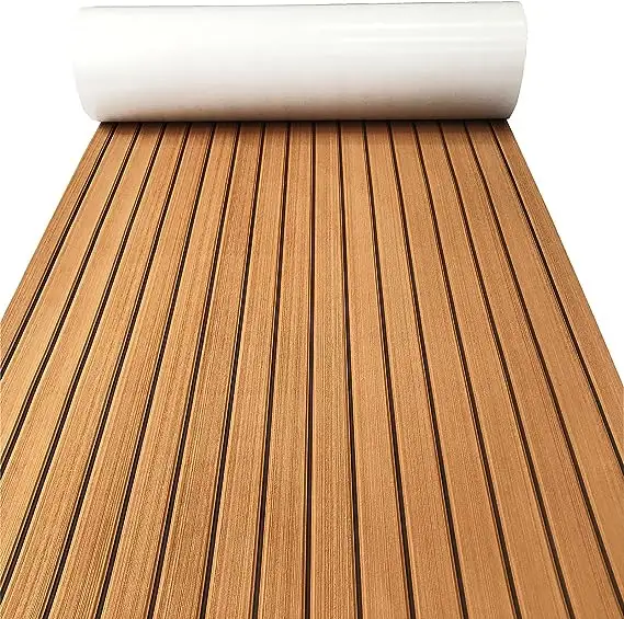 Pavimentazione per barche personalizzata foglio per Decking in schiuma EVA Faux Teak Marine Mat Marine Carpet Cooler top posti a sedere per motoscafo RV Yacht Kayak
