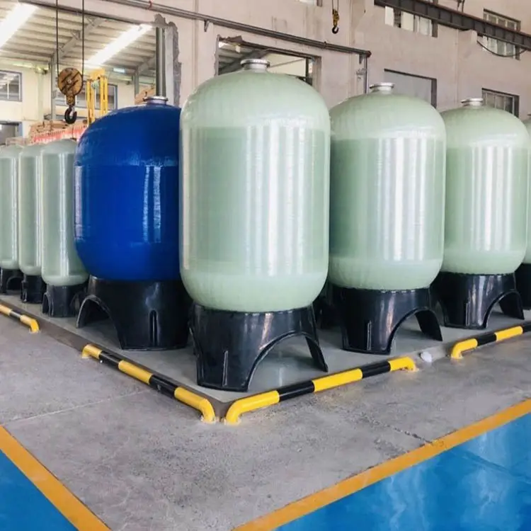 Suavizador de agua de alta presión Fabricante de tanques de agua FRP para piezas de sistemas de tratamiento de agua