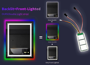 Almohadilla desempañadora RGB de 12V, módulo de Sensor táctil LED para espejo, atenuación continua, interruptor de Control de tres botones, interruptores inductivos - Product Image 5