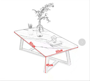 Mesa de centro pequeña Rectangular para el hogar de diseño moderno, mesa de té multifuncional de lujo de mármol - Product Image 6