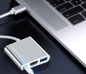 3 en 1 USB 3,1 tipo C a USB 3,0 4K HDMI USB-C tipo C hembra cargador Hub Adaptador convertidor Cable 3 en 1 Hub con PD - Product Image 4