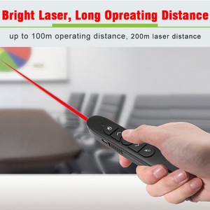 2.4 ricaricabile GHz RF puntatore Laser senza fili Clicker USB PowerPoint presentazione per l'insegnamento riunioni accessori Video - Product Image 2