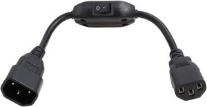 IEC320 C13 C14 Power Supply Cable Cord with Switch on Off for Guitar Pedalboard UPS Monitor <strong>Computer</strong>, 125V/10A 250V/6A 35cm - Product Image 2