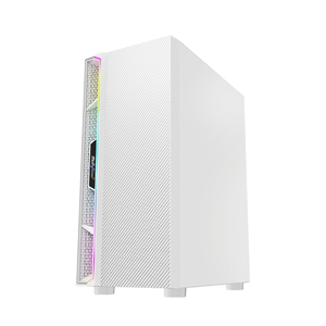 2024 Werk OEM gehärtetes Glas Büro Computergehäuse PC-Gehäuse Desktop-Türme PC-Schrank RGB-Lichtstreifen Atx-PC-Gehäuse für Tablet - Product Image 2