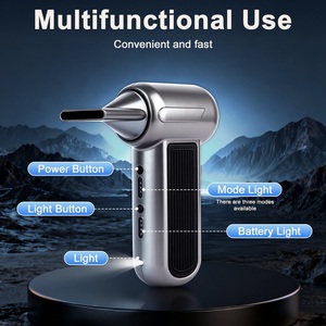 Quạt thổi khí nén Turbo Jet, quạt mạnh mẽ, máy hút bụi ô tô, dùng cho ô tô và gia đình, tốc độ gió 52m/s, pin 2000mah*2 - Product Image 2