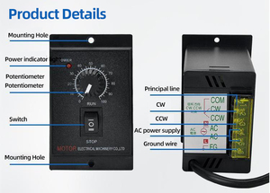 Configuración de velocidad Controladores de motor de 220V para un rendimiento óptimo del motor Controlador DE VELOCIDAD DE CA - Product Image 4