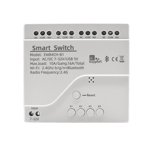 EWeLink WiFi 4-Kanal-Relais Smart Automation-Modul 12V 24V 110V 220V Motorsc halter Inching Self-Locking-Modus - Product Image 1