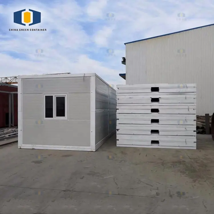 CGCH Prefabricated Folding Container House Home Mobile Portable Foldable Collapsible Container House Office Storage Shop Hotel