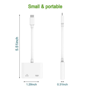 3 in 1 <strong>Audio</strong> <strong>Adapter</strong> Type-c Aux <strong>Audio</strong> Jack Cable Earphone <strong>Adapter</strong> 3.5mm Phone Aux <strong>Audio</strong> Extension <strong>Adapter</strong> Cable - Product Image 3