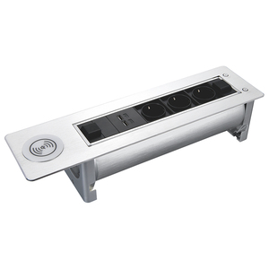 Hidden Office Desk Motorized Vault Table Top Switch Outlet / <strong>Multi</strong>- <strong>Functional</strong> Rotating Desk Power <strong>Socket</strong> <strong>With</strong> <strong>USB</strong> Charger