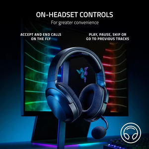 Razer Barracuda X BT PC bilgisayar müzik kulaklık aşırı kulak kulaklıklar gürültü iptal kulaklık oyun kablosuz mikrofonlu kulaklıklar - Product Image 3